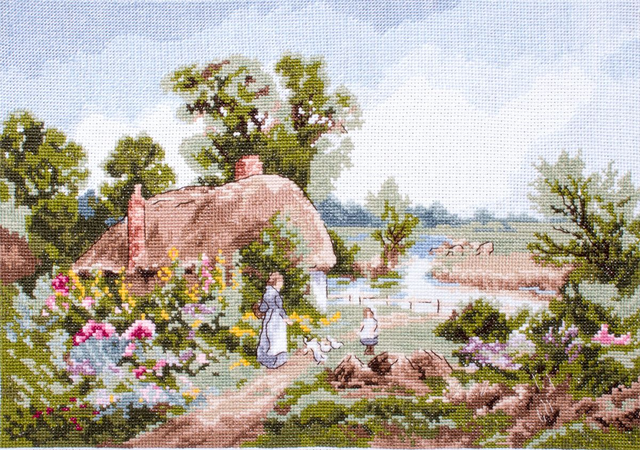 CWOC Stitch Rural England The Croft Cross stitch Kit - RECS02 (DMC) 