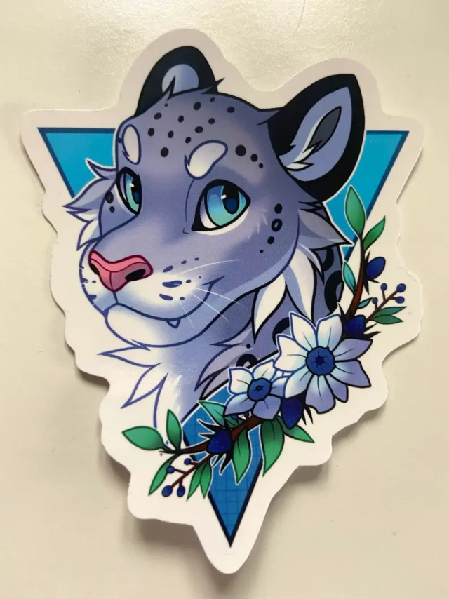 Snow Leopard Sticker