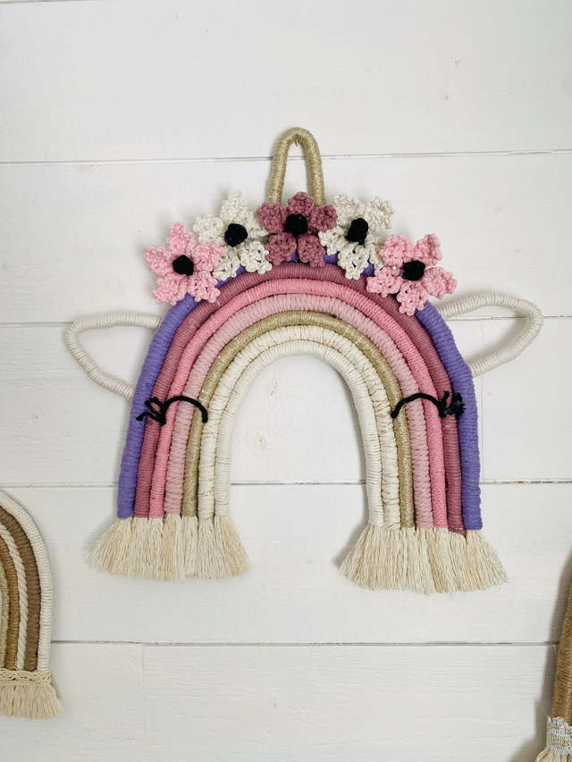 Licorne en macramé