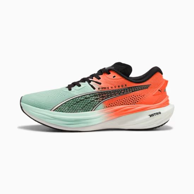 PUMA x HYROX Deviate NITRO™ 3 Laufschuhe Glowing Red-Mint Melt