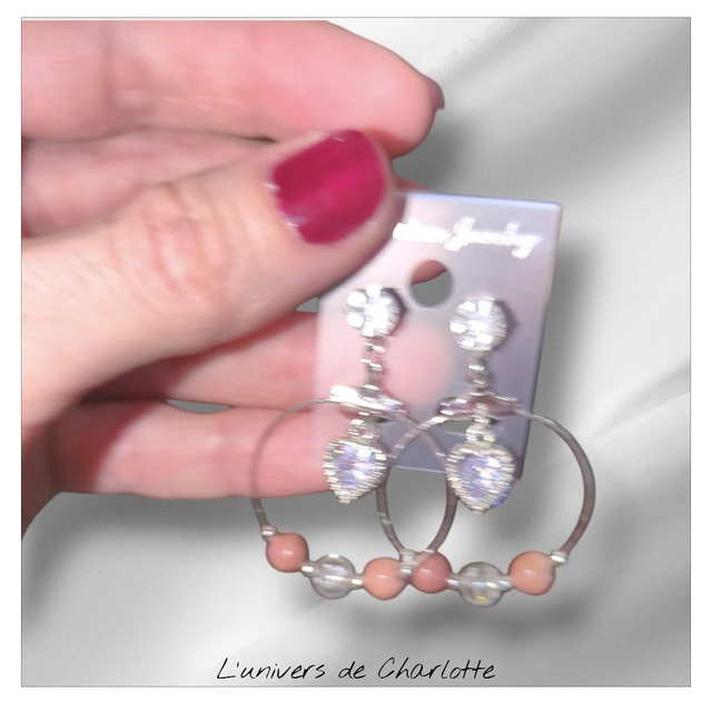 Boucles d'oreilles "Rhodonite" BO-165