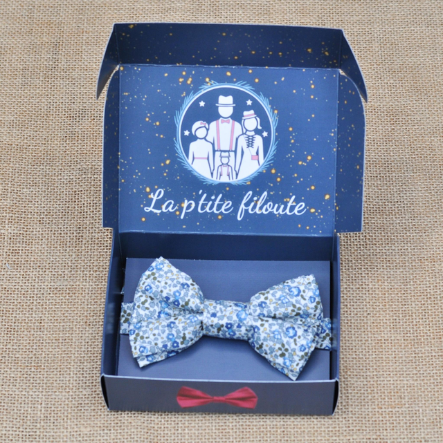 Noeud pap - Eloïse - Blue forest
