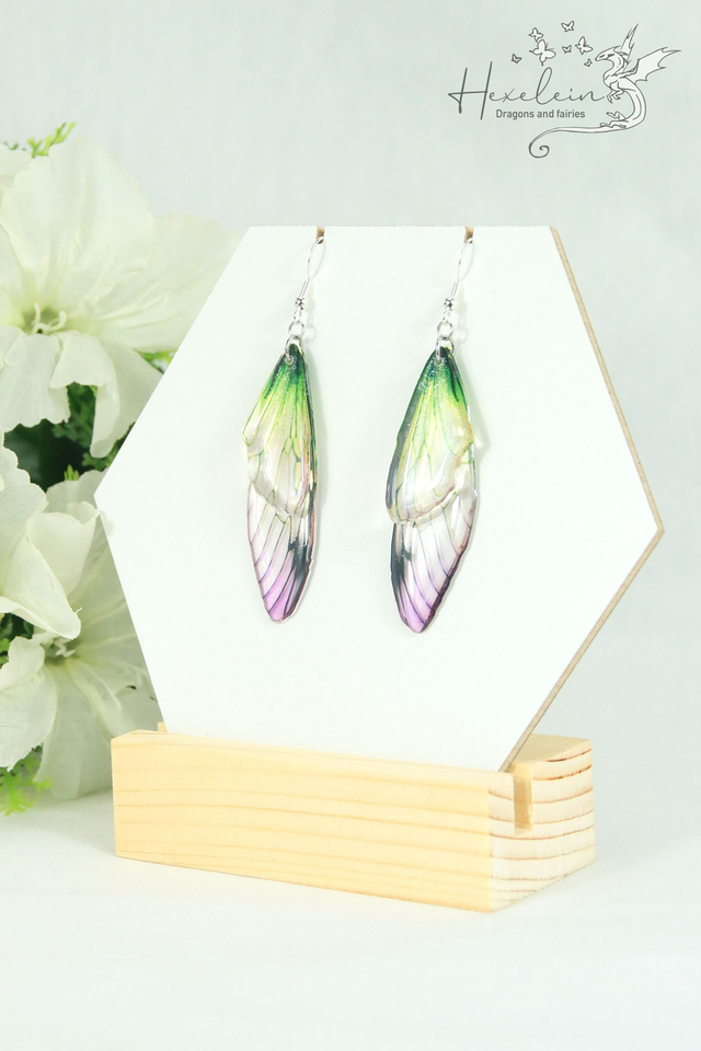 Spring Bloom Fairy Wings Earrings