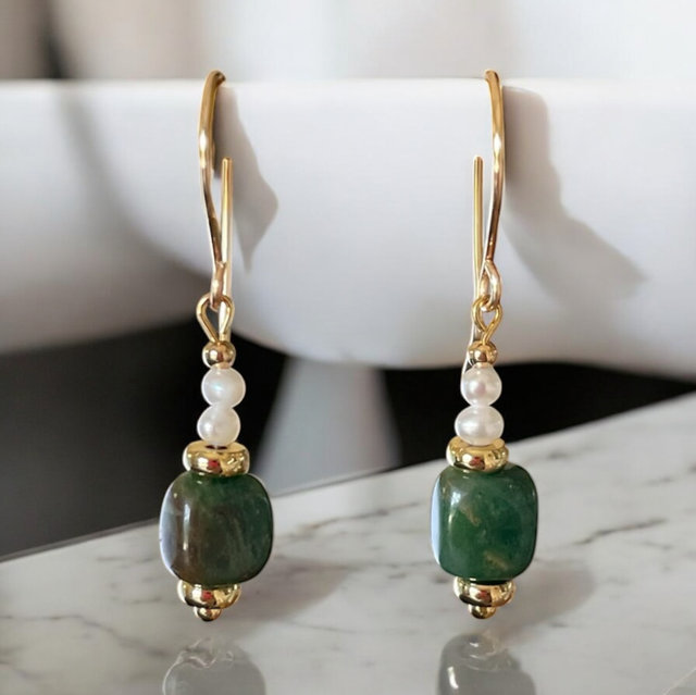 Boucles d’oreilles Éclat de Jade