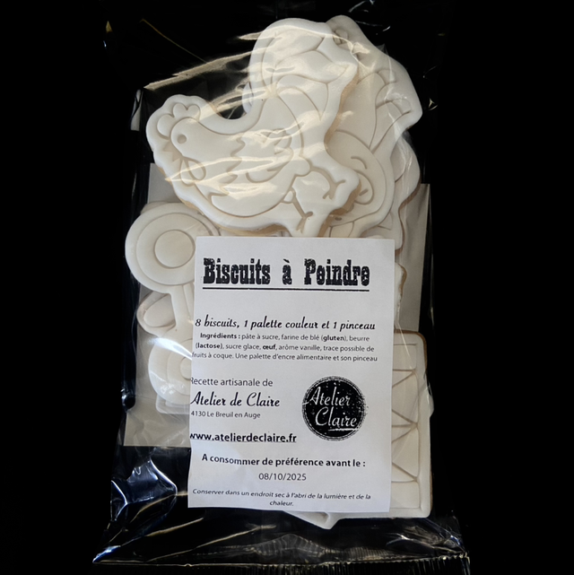 kit biscuits à peindre - thème animaux de la ferme