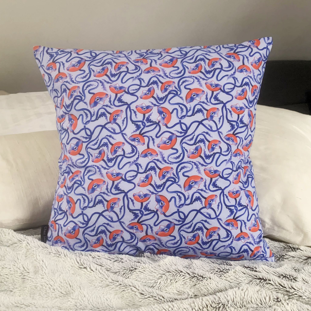 Housse de coussin "Oculus grimpante"