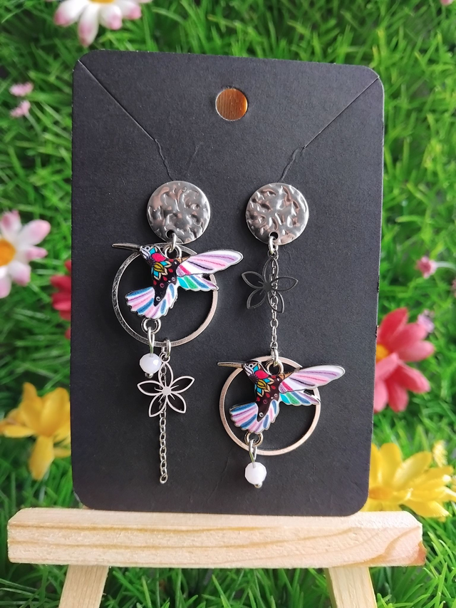 boucles d'oreilles colibris 