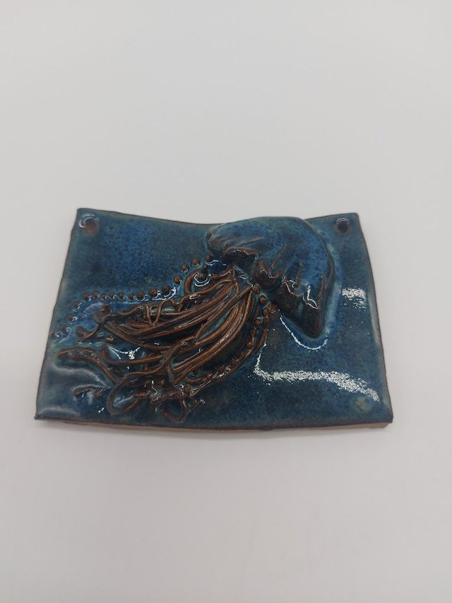 Ceramic Jellyfish Wall Tile