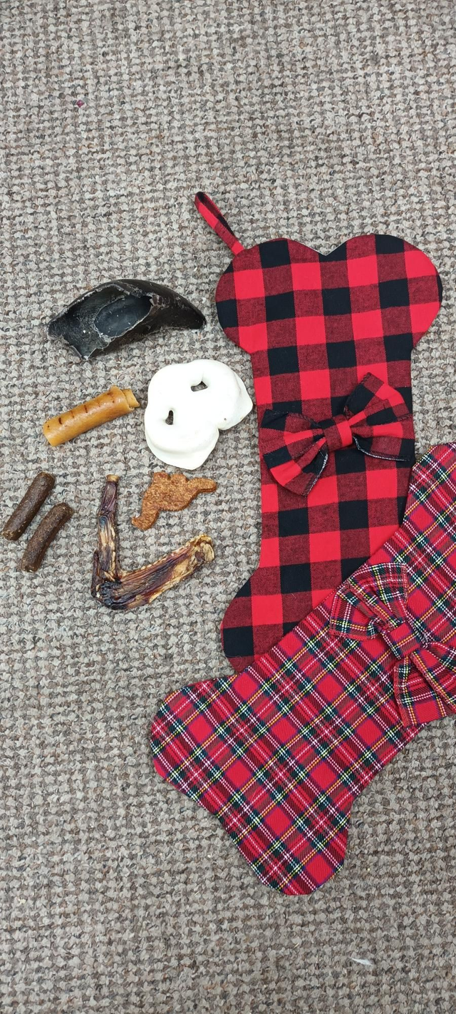 Dog treat Christmas stocking