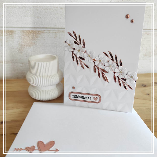 Carte mariage pochette pour y mettre de l'argent - cadeau personnalisé