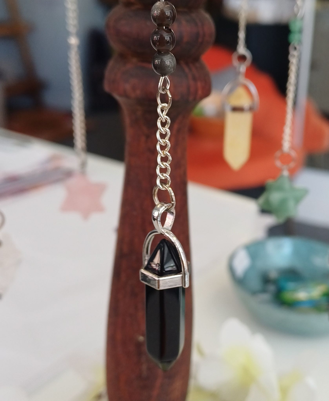 Obsidian with Obsidian Sheen Pendulum