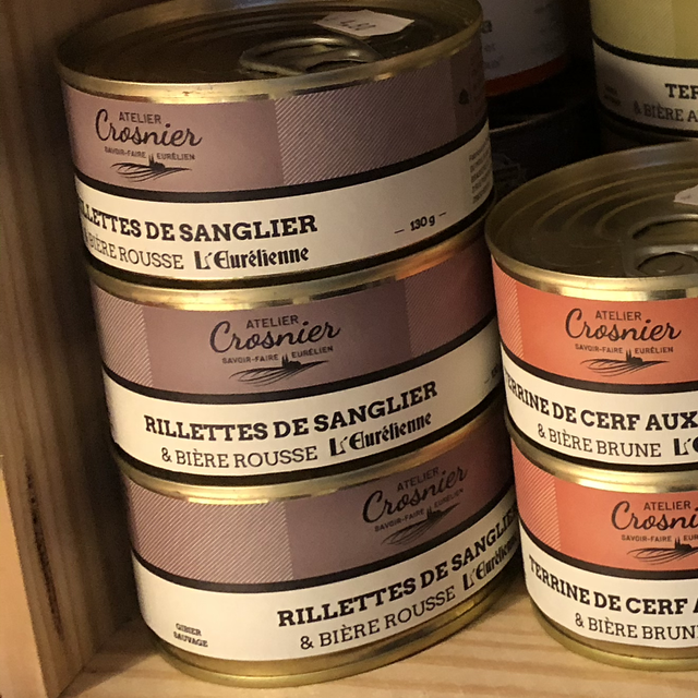 Rillettes de gibier, l’Eurelienne