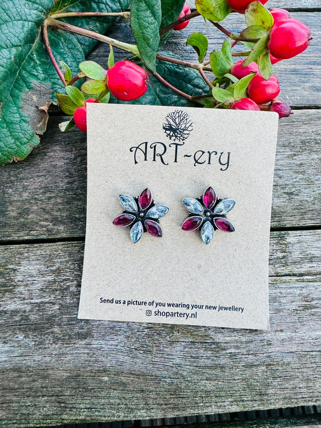 Floral earrings