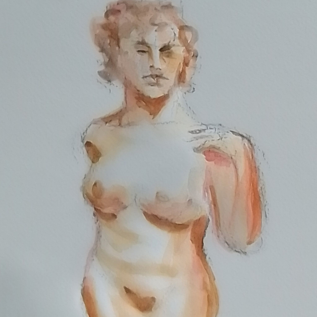 Drawing and Watercolour from the clothed figure