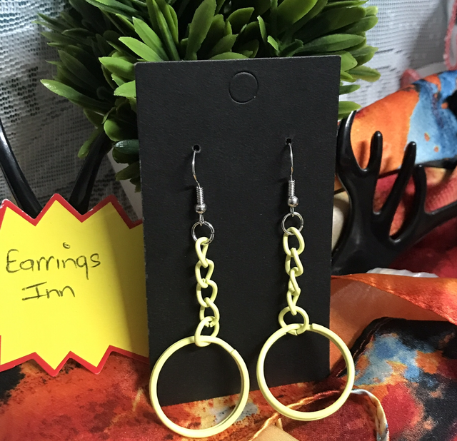 Yellow Dangling Earrings- YDE64