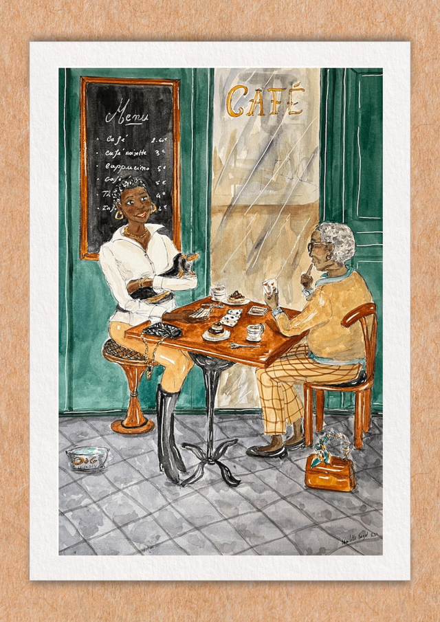 Carte sur table - Tirage d'art  