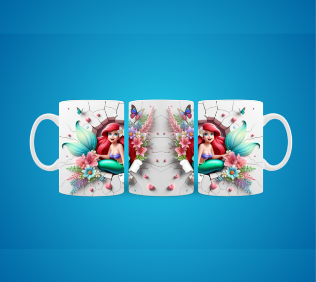 3-D looking mug