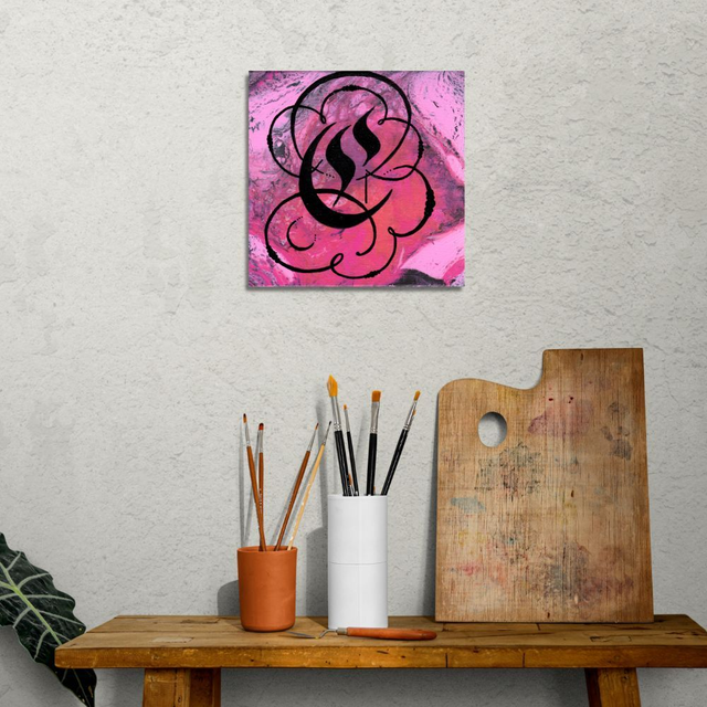 Calligraphie Lettrine C | Tableau Fait Main