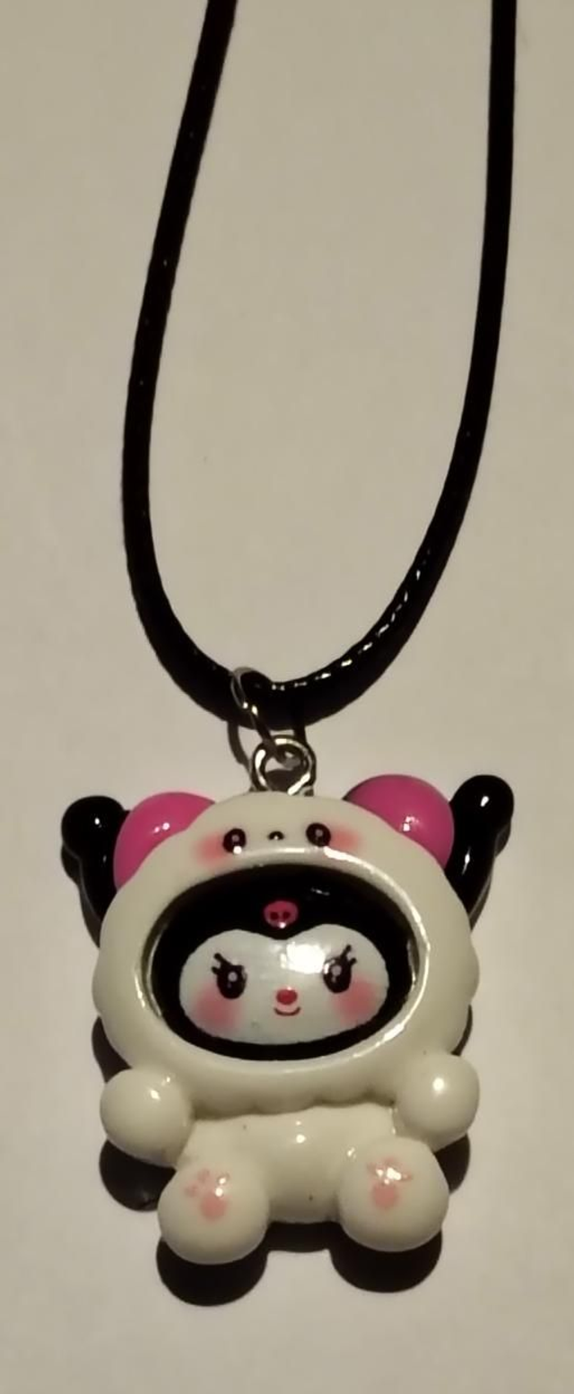Black Kuromi Kitty Necklace.