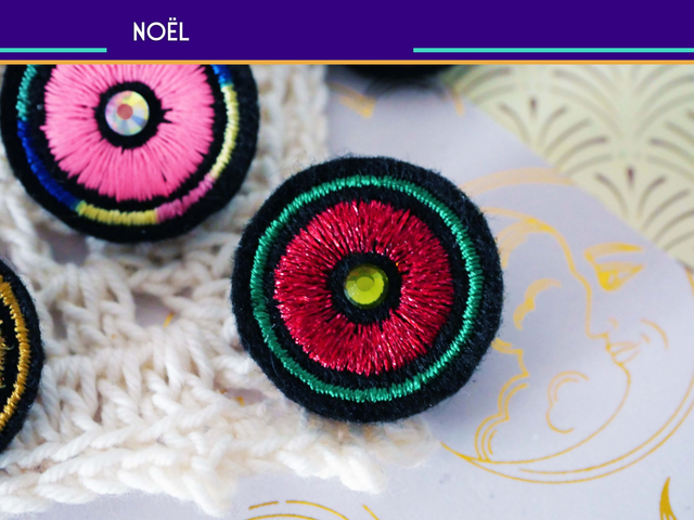 Pupille (Pins brodé machine)