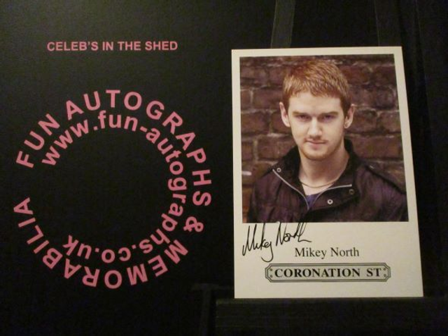 Mikey North (Gary Windass) Original Coronation Street Pre-Print Cast Card