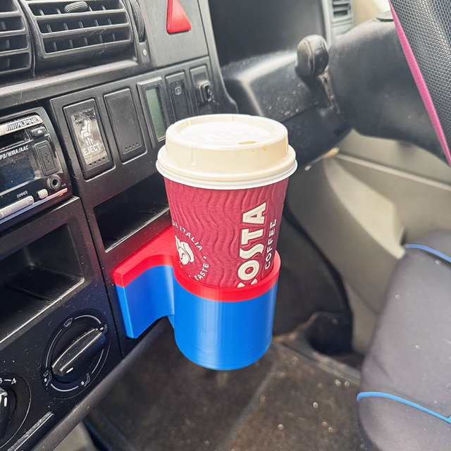 Custom T4 Cup holder - late facelift dash