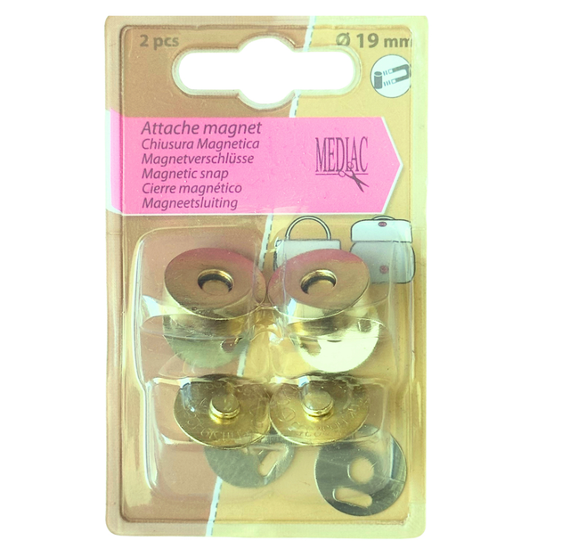 Fermoirs aimantés x2 pour sac (pas de couture)