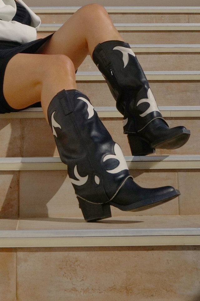 Nemonic Boot 2399  Zwart en Wit