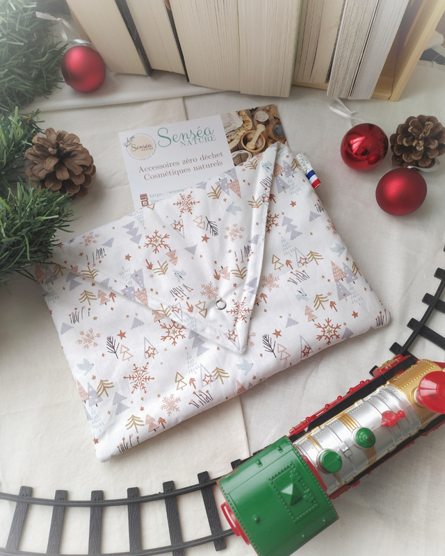 Pochette à Livre Motif Noël 