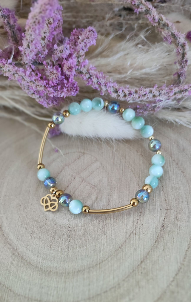 Bracelet "Énergie Féminine" Garniérite