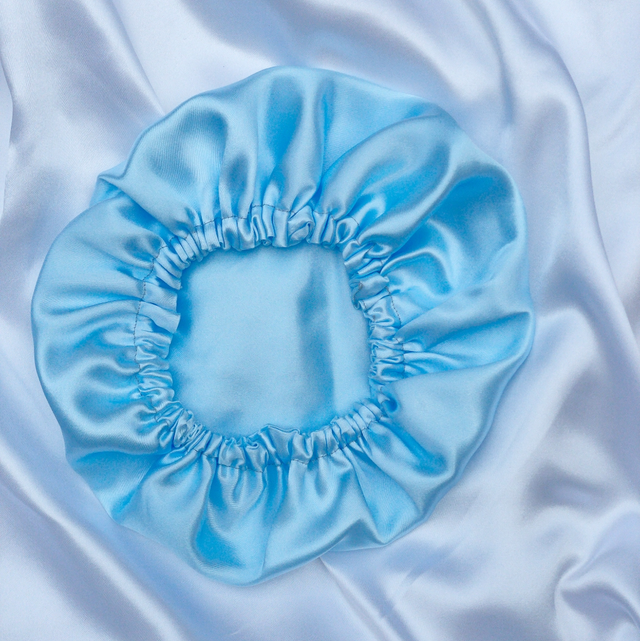 Blue Satin Bonnet “Light Blue”
