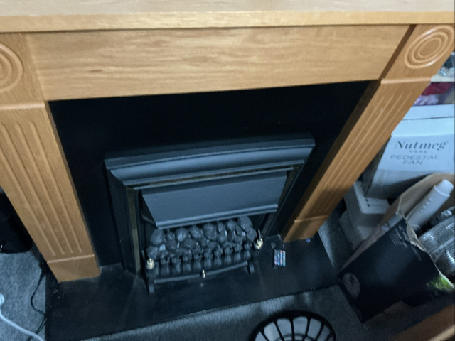 Electric fire and surround 