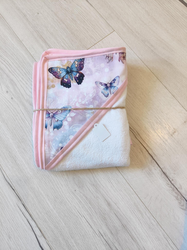 Cape de bain papillons 75x75cm 