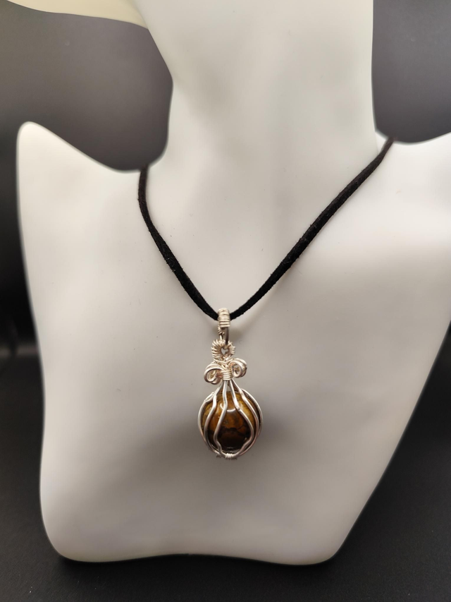 Tigers Eye Sphere Cage