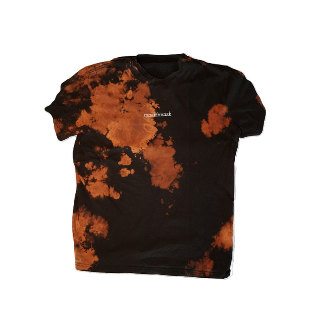 bleached t-shirt "mask4mask" size L