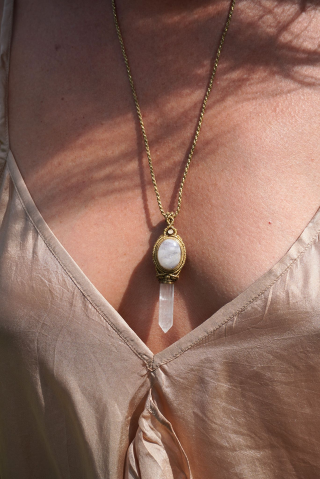 Collier TALISMAN BLANC