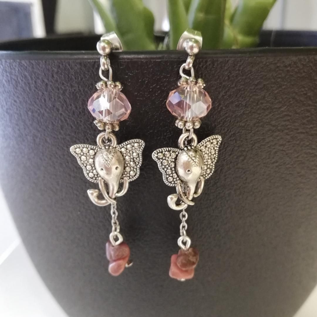 Boucles D&#039;oreille Totemea Elephant 