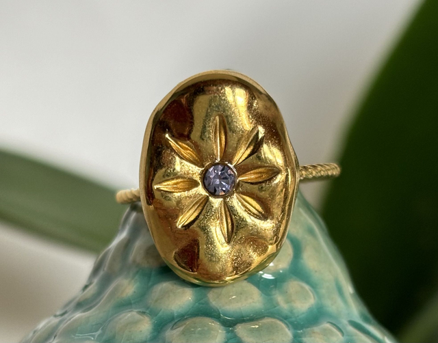 Anello ISIDE con zircone 