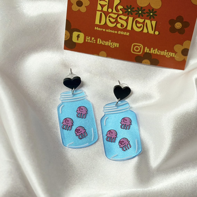 Spongebob Jellyfish Earrings