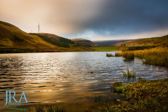 Winter Light Over Middle Naden Reservoir