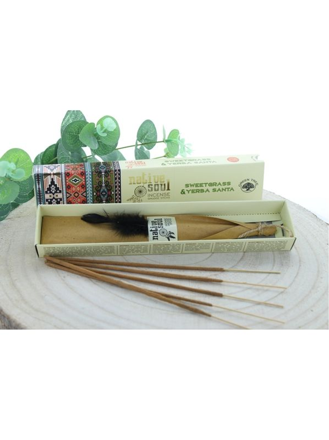 Encens Green Tree Native Soul Foin d'odeur & Yerba Santa - 15 grs