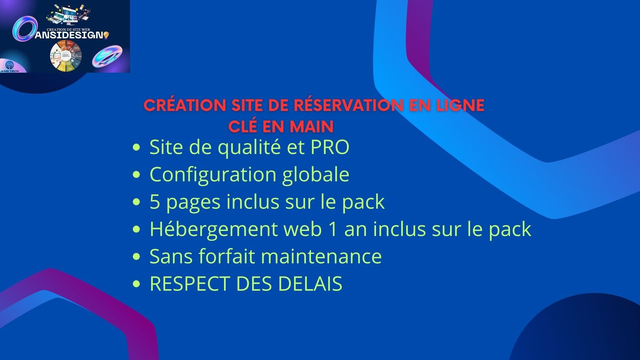 Création site de réservation en ligne clé en main