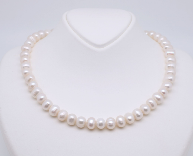 Klassische Süßwasserperlenkette - Kiara