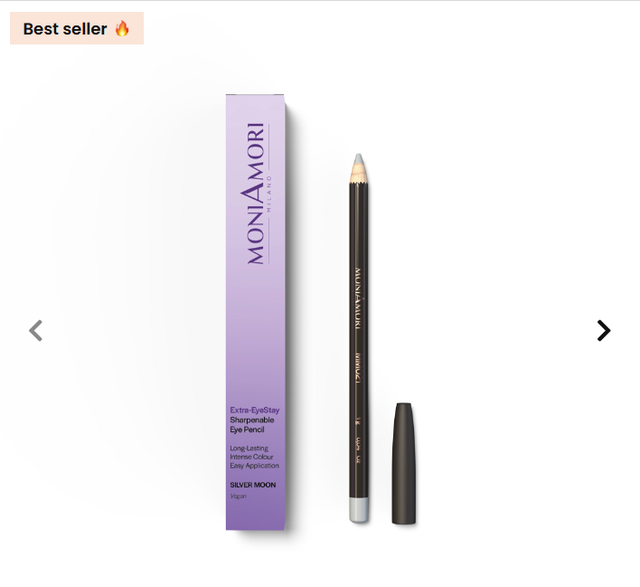 MONIAMORI Extra-EyeStay 'Silver Moon' - Crayon yeux à tailler