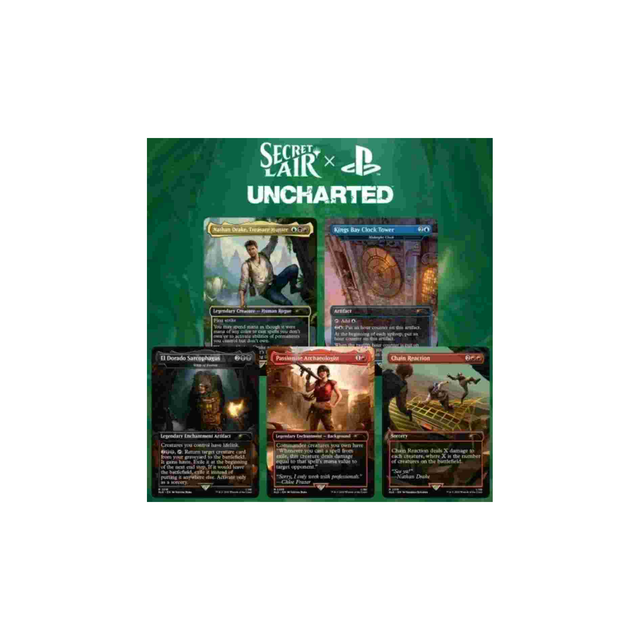 Playstation Secret Lair "Uncharted" NON FOIL - Magic the Gathering 