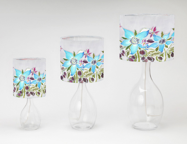 Borage print table shades 