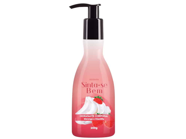 Sinta-se Bem – Hidratante Corporal Morango e Chantilly 200 g
