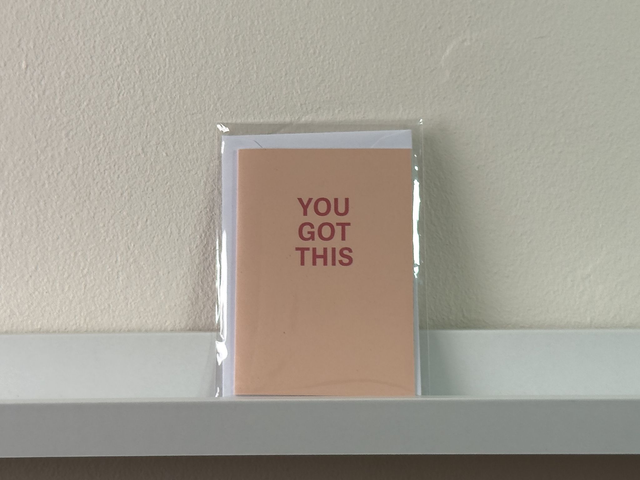 You Got This mini greetings card 