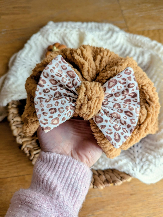 Turban sherpa caramel