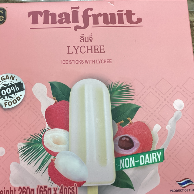 Thai Lychee ice sticks 65g x4pc